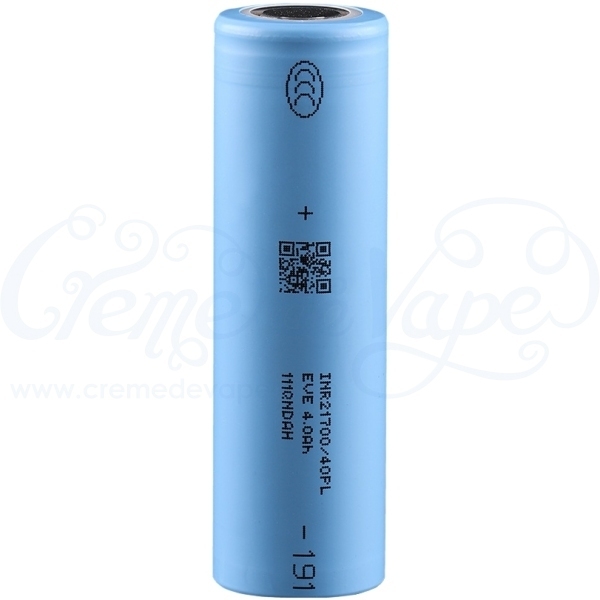EVE 40PL 21700 4000mAh battery