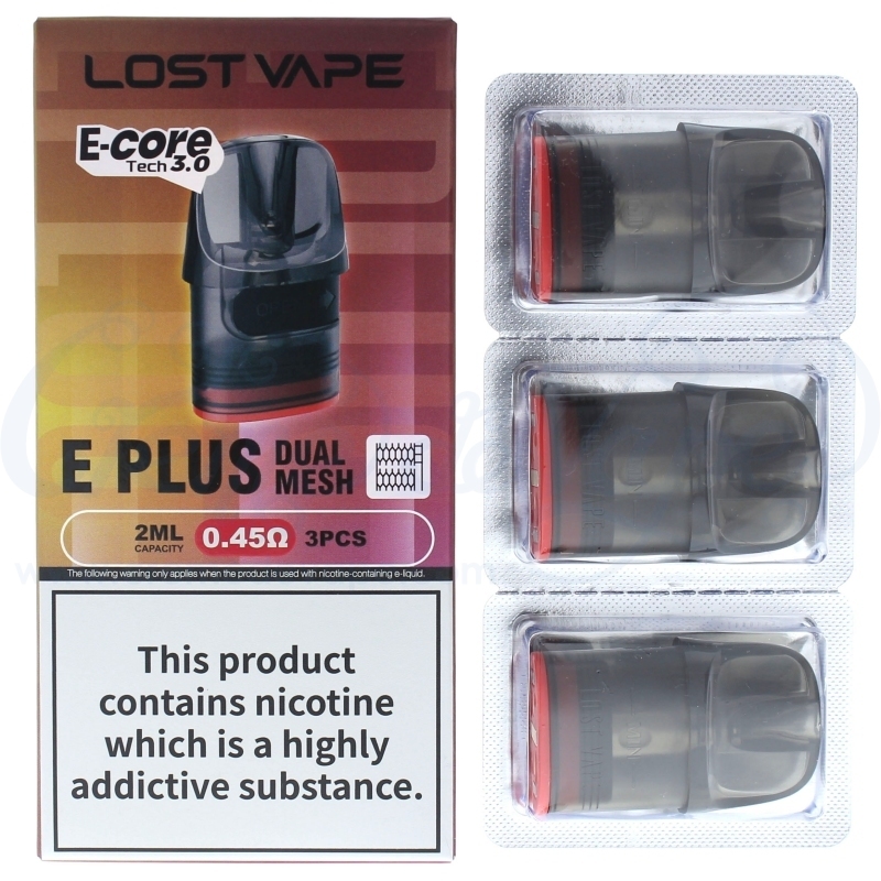 Lost Vape E Plus Pods - 3pk - Creme de Vape