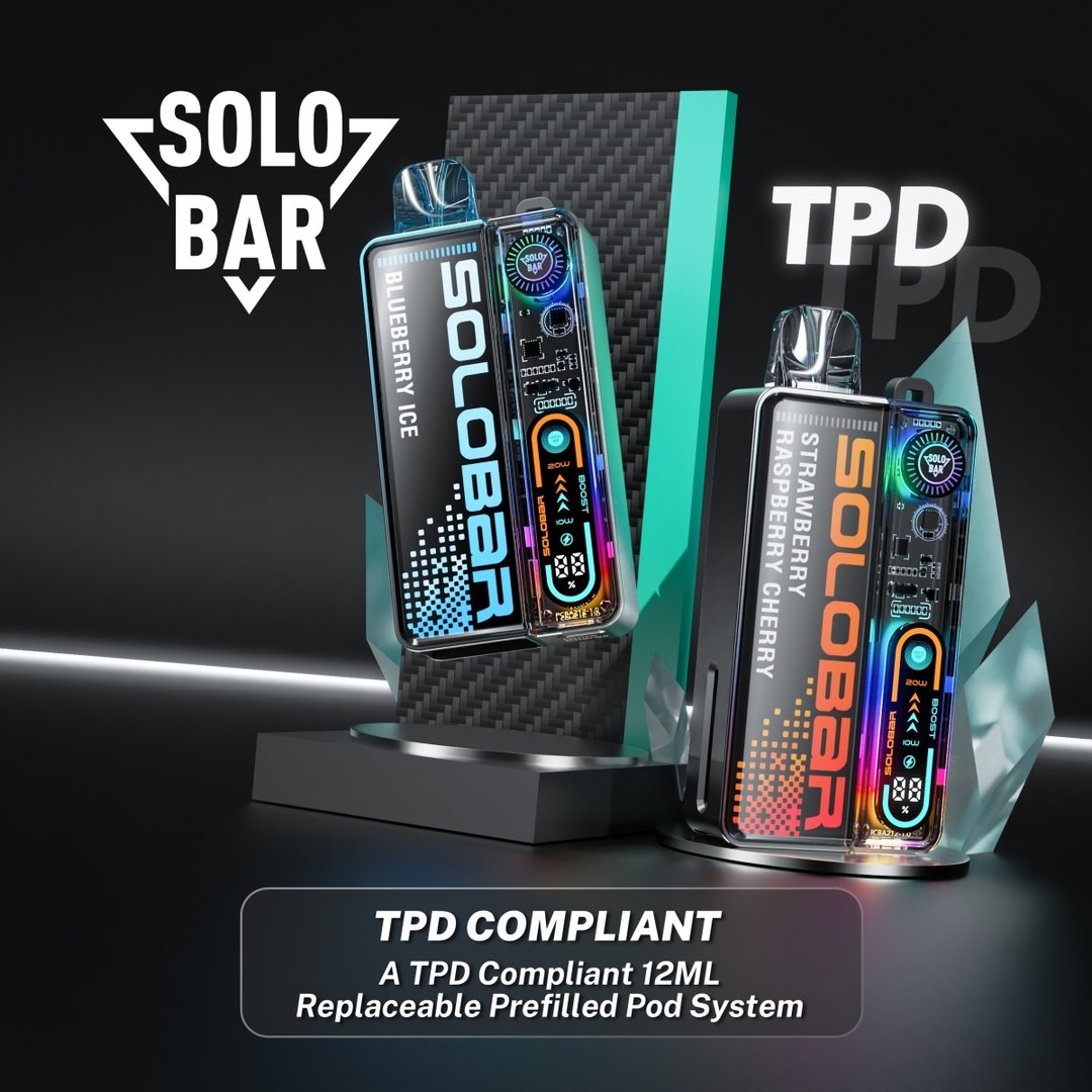 Solobar Boost 30K Big Puff Pre-filled Pod Kit - Creme de Vape Solobar Boost 30K Big Puff Pre-filled Pod Kit - Creme de Vape