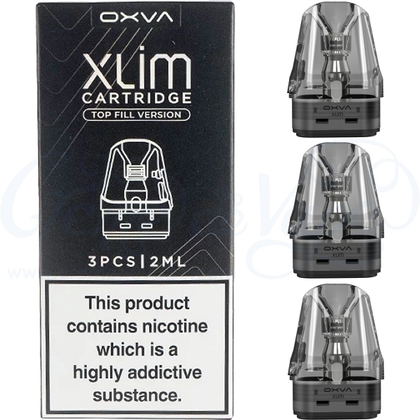 xlim oxva cartridge OXVA XLIM Top Fill Cartridge: Pack of 3 cartridges with sealed coils main image 0