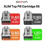 elfbar elfa master akku Oxva Xlim Stainless Steel Replacement Pods main image 1