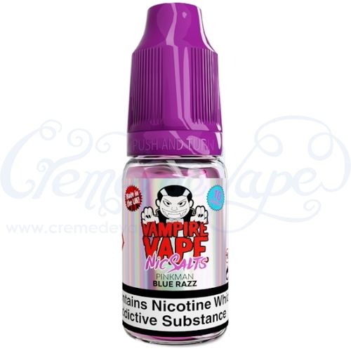 Pinkman Blue Razz Nic Salt e-liquid by Vampire Vape