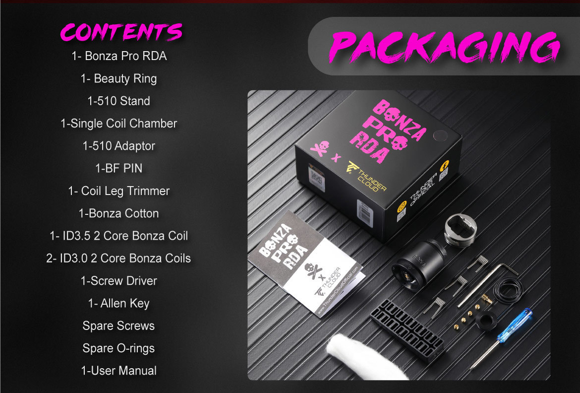 ThunderCloud X Vaping Bogan Bonza Pro RDA - Creme de Vape