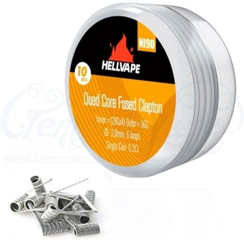 Hellvape Quad Core Fused Clapton Coils - 10pk