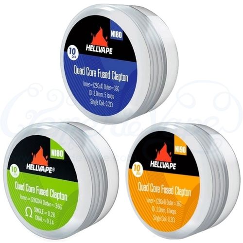 Hellvape Quad Core Fused Clapton Coils - 10pk