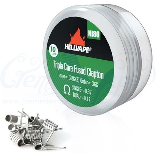 Hellvape Triple Core Fused Clapton Coils - 10pk