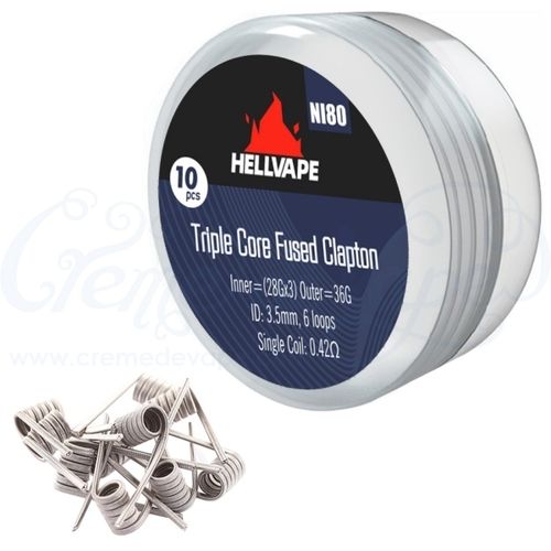 Hellvape Triple Core Fused Clapton Coils - 10pk