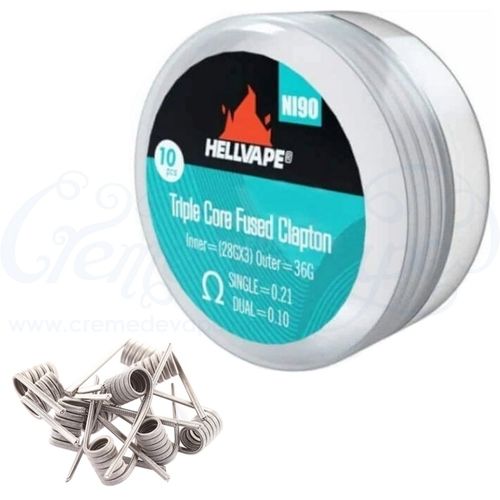 Hellvape Triple Core Fused Clapton Coils - 10pk