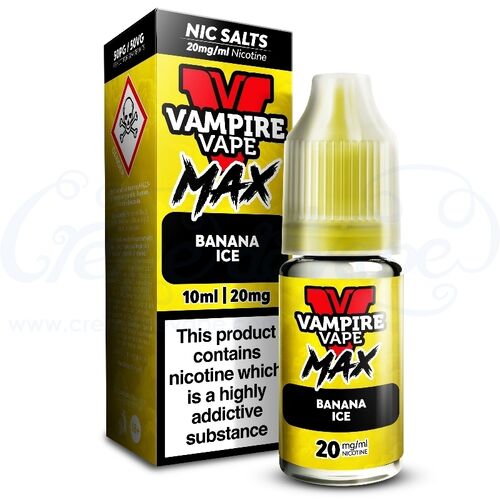 Banana Ice Nic Salt e-liquid by Vampire Vape MAX