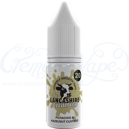 Pistachio & Hazelnut Custard Nic Salt e-liquid by Lancashire Creamery