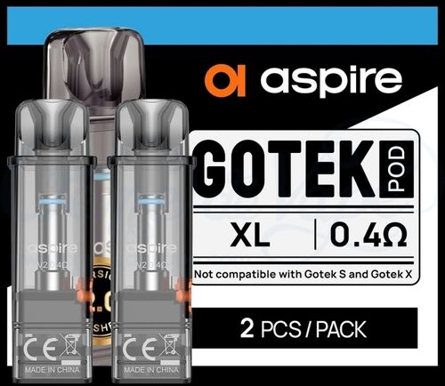 Aspire Gotek V2 Refillable pods - 2pk