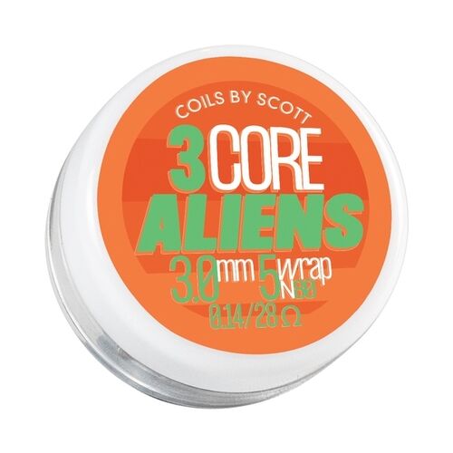 Handmade Coils by Scott - 3 Core Aliens - 0.14Ω