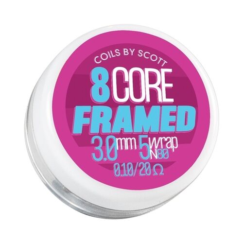 Handmade Coils by Scott - 8 Core Framed - 0.10Ω
