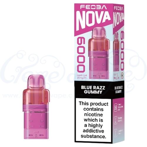 Blue Razz Gummy Feoba Nova 6K Refill