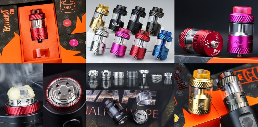 Hellvape Hellbeast RTA - photo collage Hellvape Hellbeast RTA - photo collage