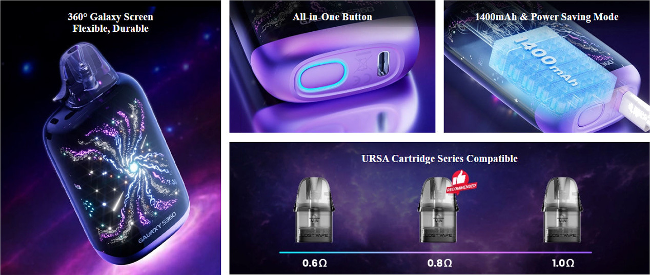 Lost Vape Galaxy S360 Pod Vape Kit picture 2 Lost Vape Galaxy S360 Pod Vape Kit picture 2