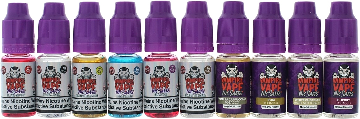 Vampire Vape UK 10ml Salt E-liquid banner